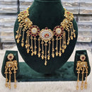 Rani Sati Jewels Sparkling Glow Pota Stone And Pearl Necklace Set