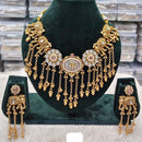 Rani Sati Jewels Sparkling Glow Pota Stone And Pearl Necklace Set