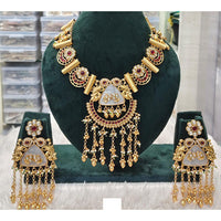 Rani Sati Jewels Sparkling Glow Pota Stone And Pearl Necklace Set