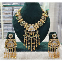 Rani Sati Jewels Sparkling Glow Pota Stone And Pearl Necklace Set