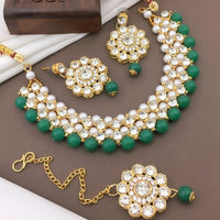 Shree Jai Sai Art Gold Plated Austrian Kids Necklace Set