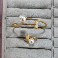 Naitika Arts Gold Plated Austrian Stone Combo Set