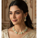 Naitika Arts Sparkling Crystal Stone Designer Necklace Set