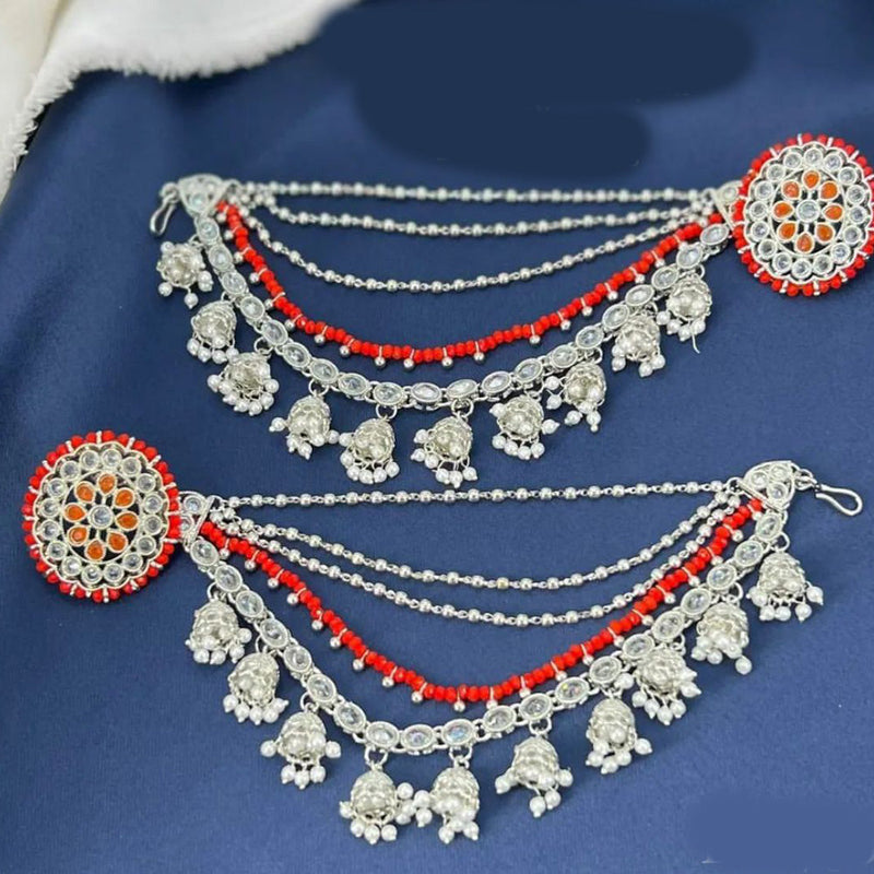 Shree Chamunda Jewellers Silver Plated Kanchain Earrings