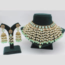 Shree Chamunda Jewellers Gold Plated Crystal  And Pota Beads Choker Necklace Set