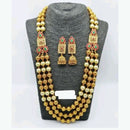 Shree Chamunda Regal Glow Jewellers Pota Stone Necklace Set