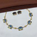 Shree Chamunda Lotus Design Meenakari Necklace Set