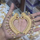 Shree Chamunda Jewellers Regal Radiance Pota Stone And Pearl Earrcuffs
