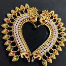 Shree Chamunda Jewellers Regal Radiance Pota Stone And Pearl Earrcuffs