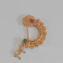 Shree Chamunda Jewellers Glowing Grace Pota And Pearl Nose Ring