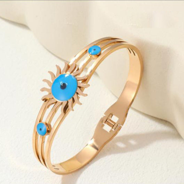 Tarohi Jewels Rose Gold Plated Openable Bracelet