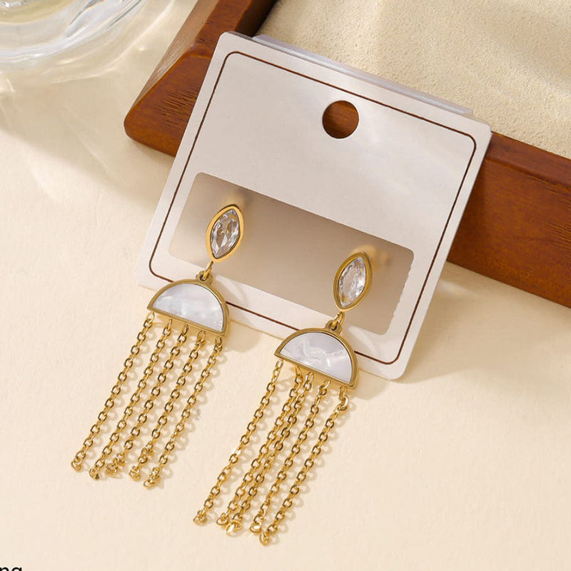 Tarohi Jewels  Gold Plated  Dangler Earrings