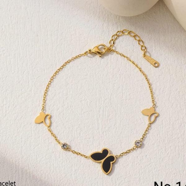 Tarohi Jewels  Gold Plated  Adjustable Bracelet