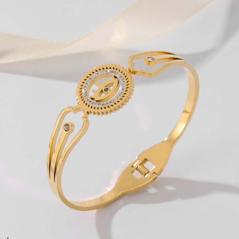 Tarohi Jewels  Gold Plated  Openable Bangle