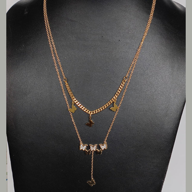 Tarohi Jewels Rose Gold Plated Chain