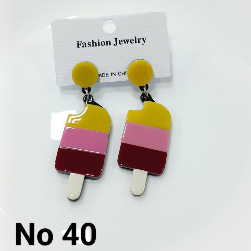 Tarohi Jewels Cute Korean Style Ice Cream Shape Earrings