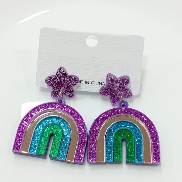 Tarohi Jewels Cute Korean Style Fancy Shape Earrings