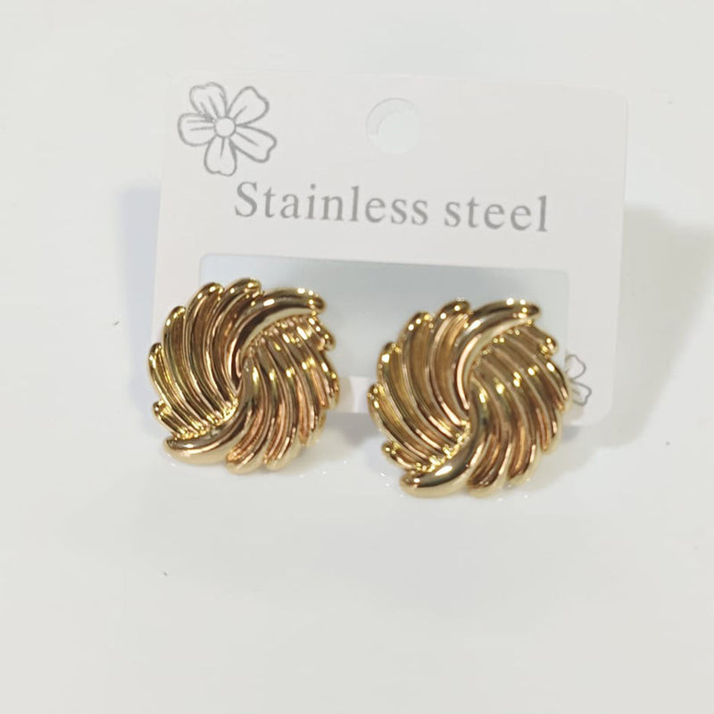 Tarohi Jewels Gold Plated Fancy Studs Earrings