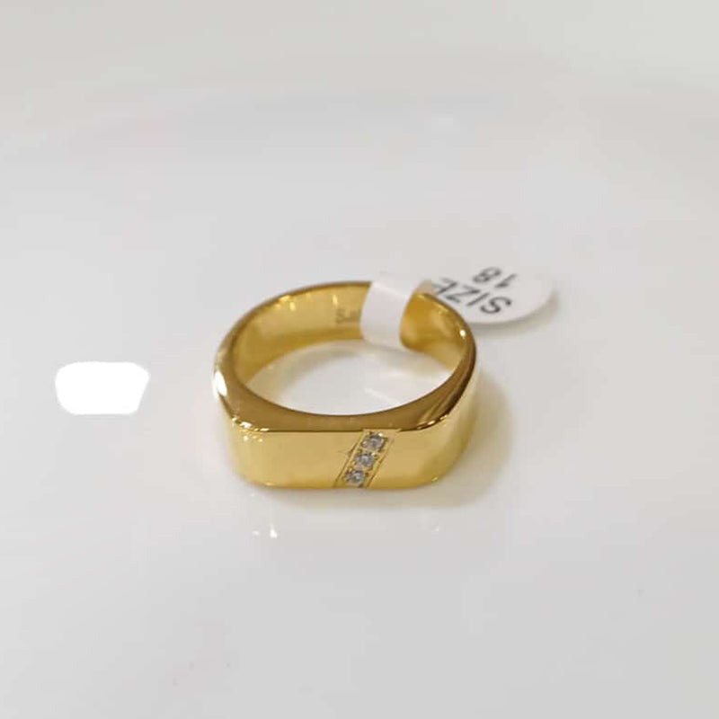 Tarohi Jewels Gold Plated Austrian Stone Rings