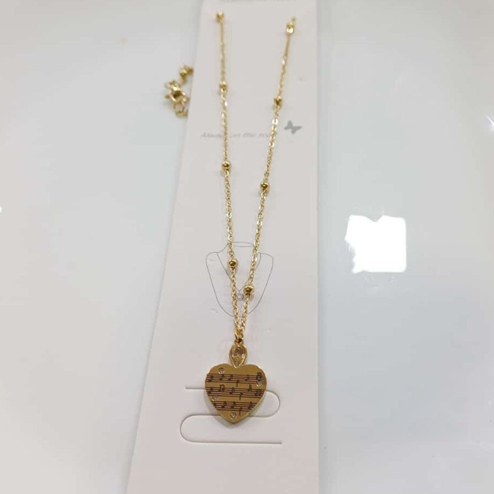 Tarohi Jewels Gold Plated Austrian Stone Chain