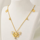 Tarohi Jewels Gold Plated Austrian Stone Chain