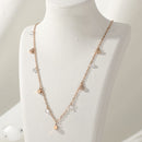 Tarohi Jewels Rose Gold Plated Austrian Stone Chain