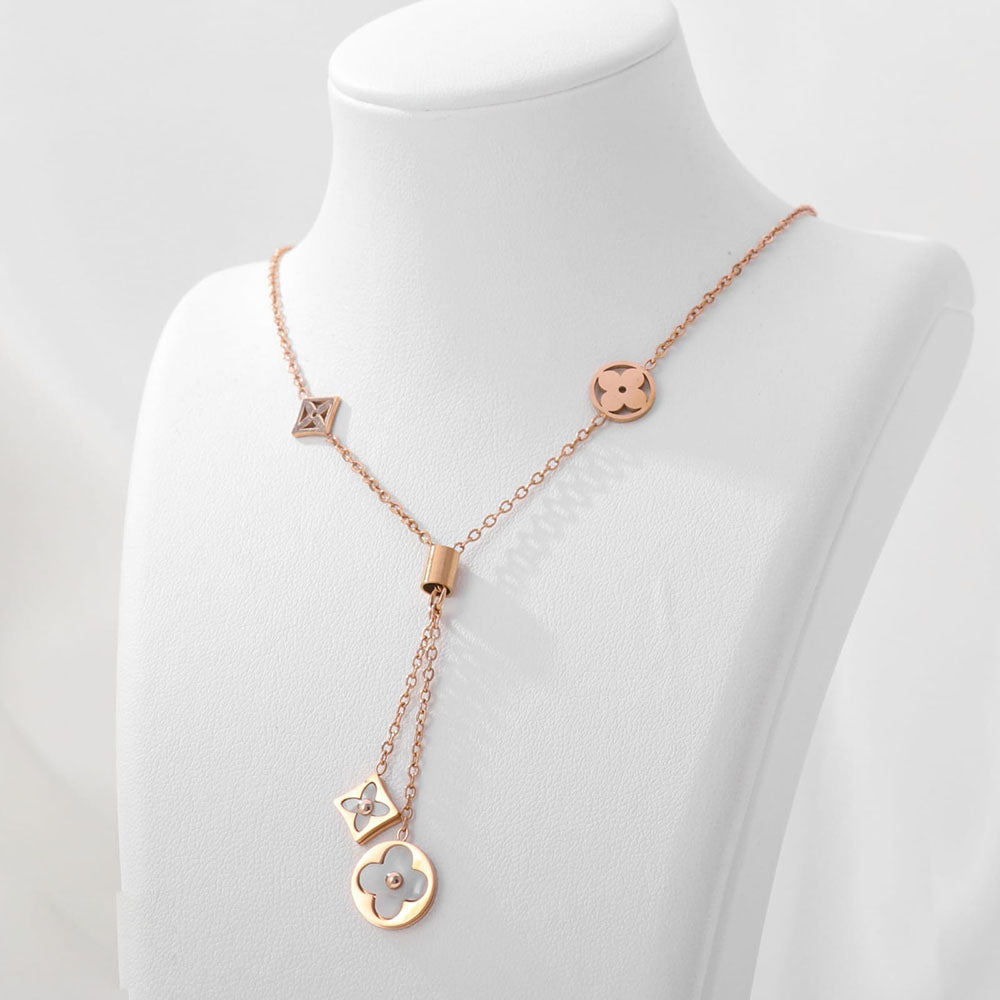 Tarohi Jewels Rose Gold Plated Chain