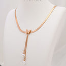 Tarohi Jewels Rose Gold Plated Butterfly Shape Chain