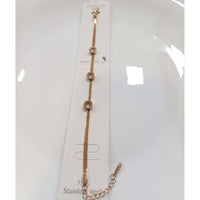 Tarohi Jewels Rose Gold Plated Austrian Stone Bracelet