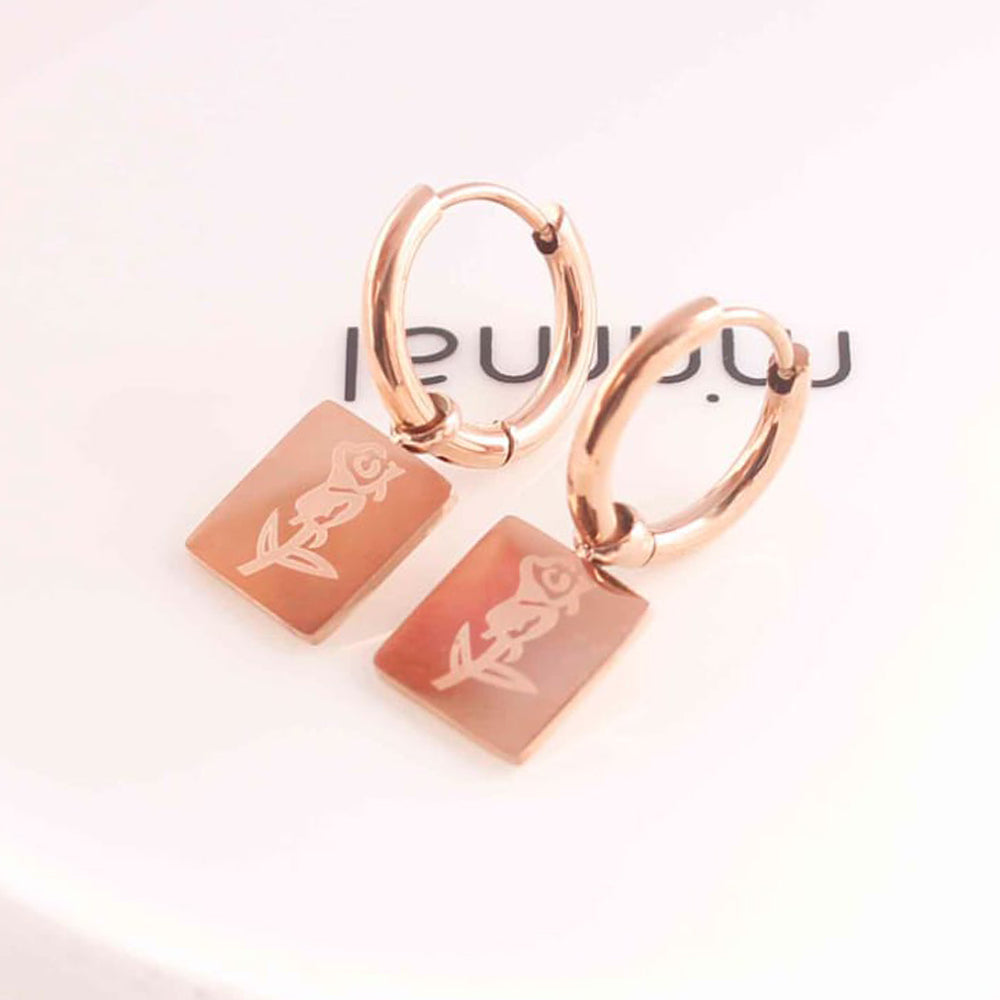 Tarohi Jewels Rose Gold Plated Fancy Dangler Earrings