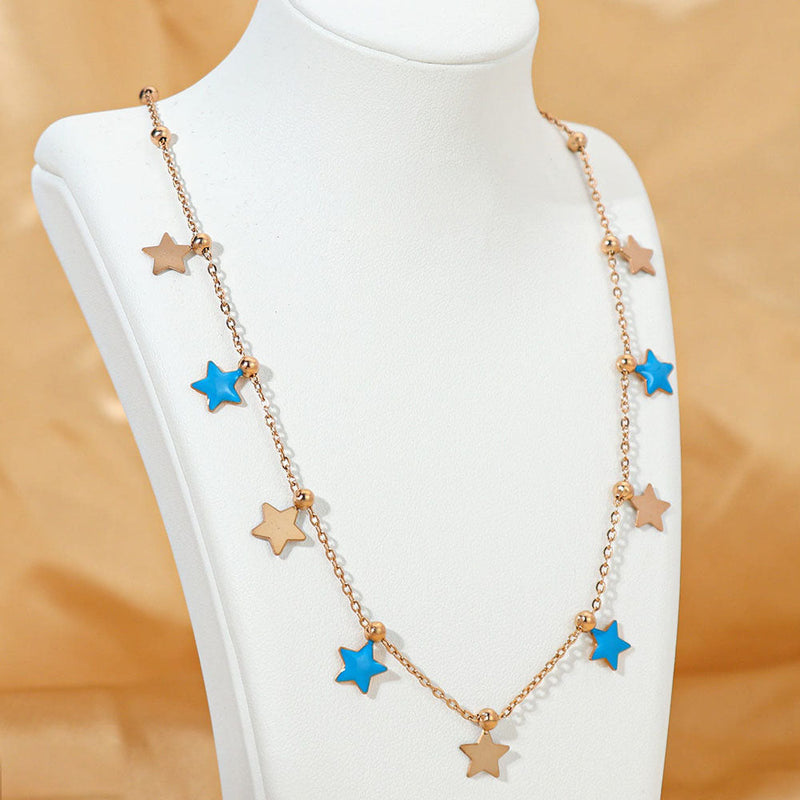 Tarohi Jewels Gold Plated Star Shape Chain