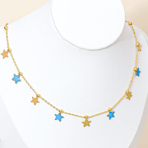 Tarohi Jewels Gold Plated Star Shape Chain