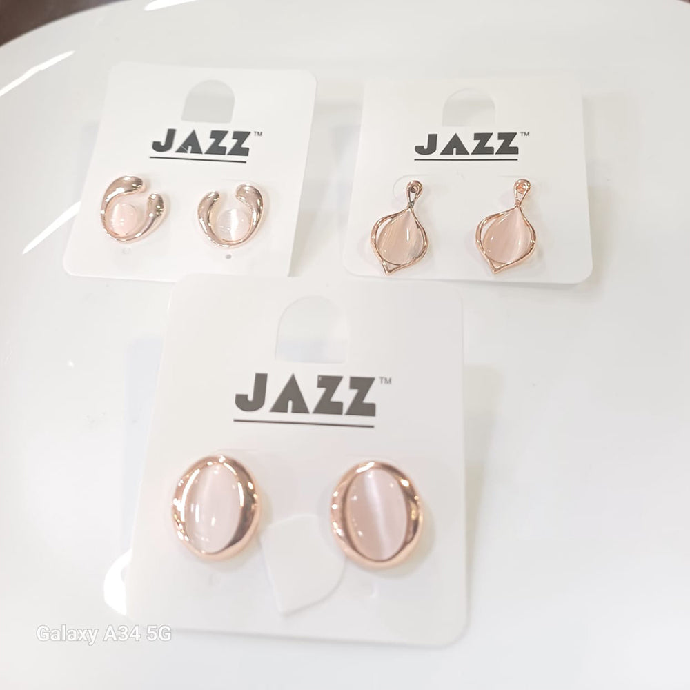 Tarohi Jewels Rose Gold Plated Fancy Studs Earrings