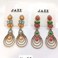 Tarohi Jewels Gold Plated Pota Stone Dangler Earrings