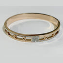 Tarohi Jewels Gold Plated Fancy Openable Bracelet