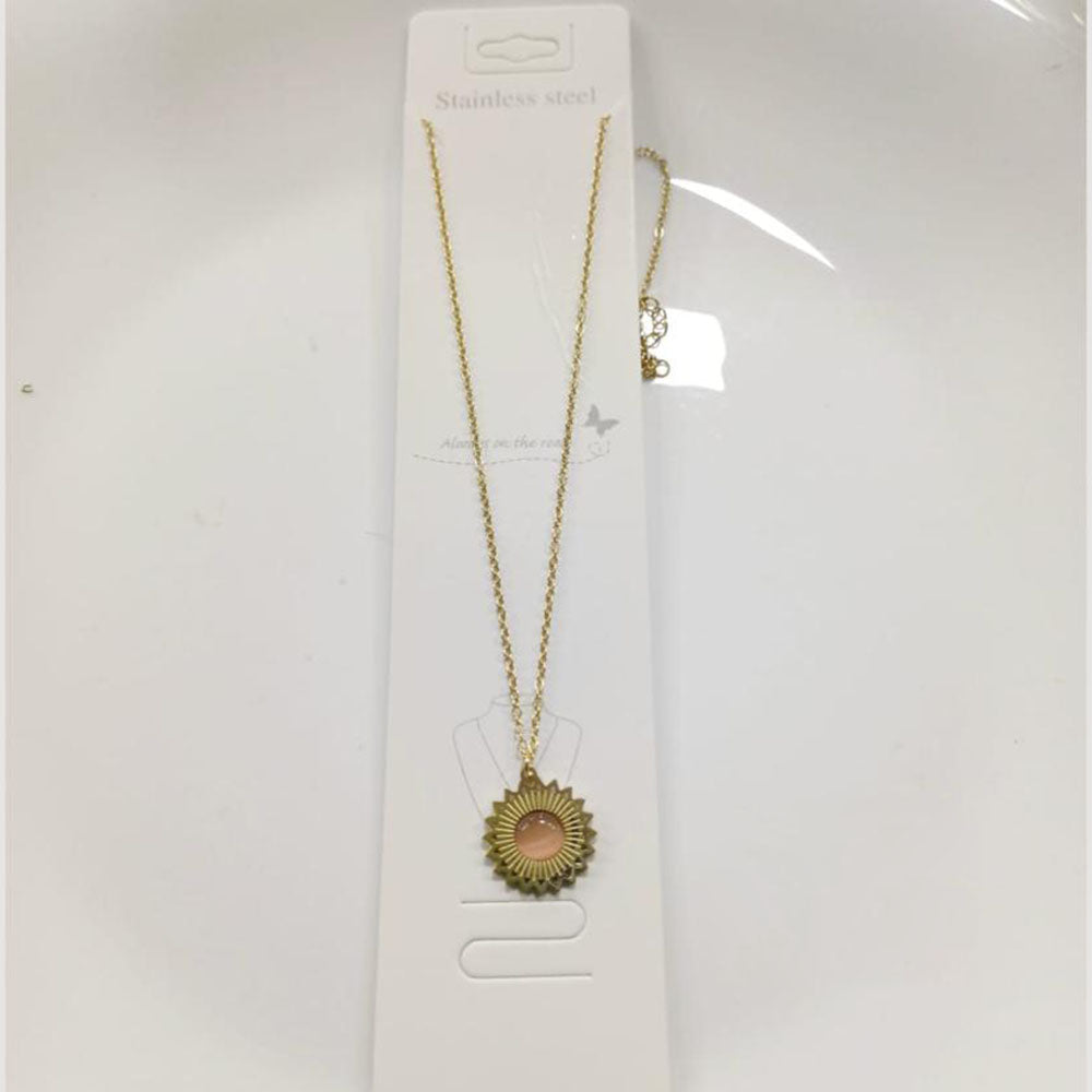 Tarohi Jewels Gold Plated Chain Pendant Set