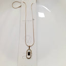 Tarohi Jewels Gold Plated Crystal Stone Chain Pendant Set
