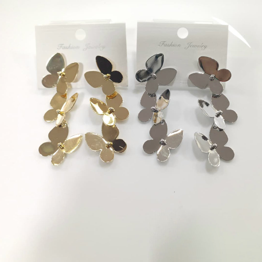 Tarohi Jewels Graceful Butterfly Wings Dangler Earrings