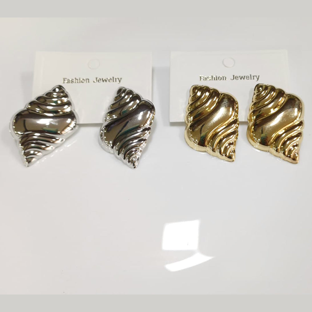 Tarohi Jewels Elegant Shell Designer Stud Earrings