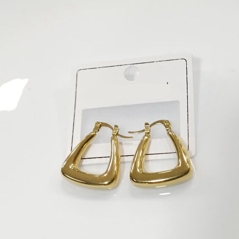 Tarohi Jewels Minimalist Gold Plated Trendy Stud Earrings