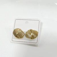 Tarohi Jewels Minimalist Gold Plated Trendy Stud Earrings 