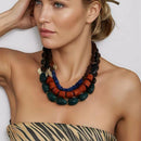 Tarohi Jewels Exquisite Multi-Strand Chunky Bead Statement Necklace  