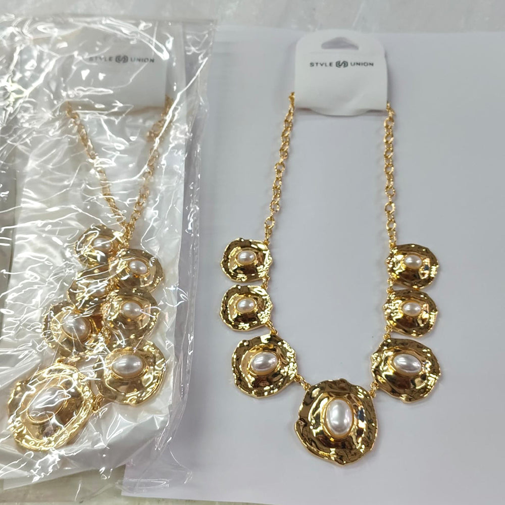 Tarohi Jewels Beads Statement Anti Tarnish Designer Necklace