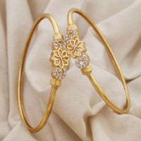 Hashtag Jully Gold Plated Austrian Stone Bangle Set