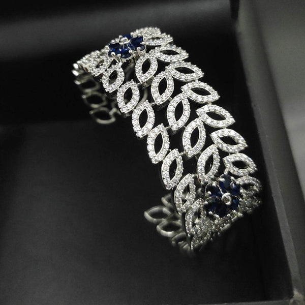 Aamrapali  Silver Plated American Diamond Kada