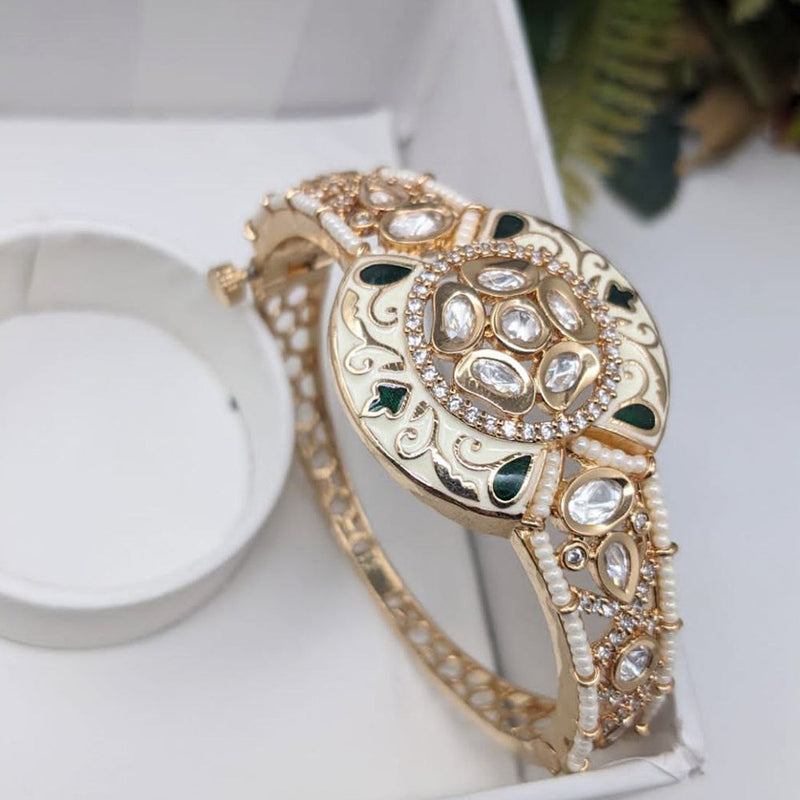 Aamrapali Gold Plated AD Openable Bangle