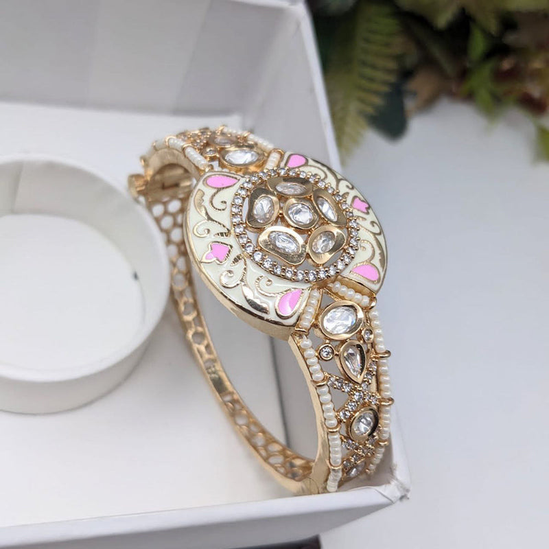 Aamrapali Gold Plated AD Openable Bangle