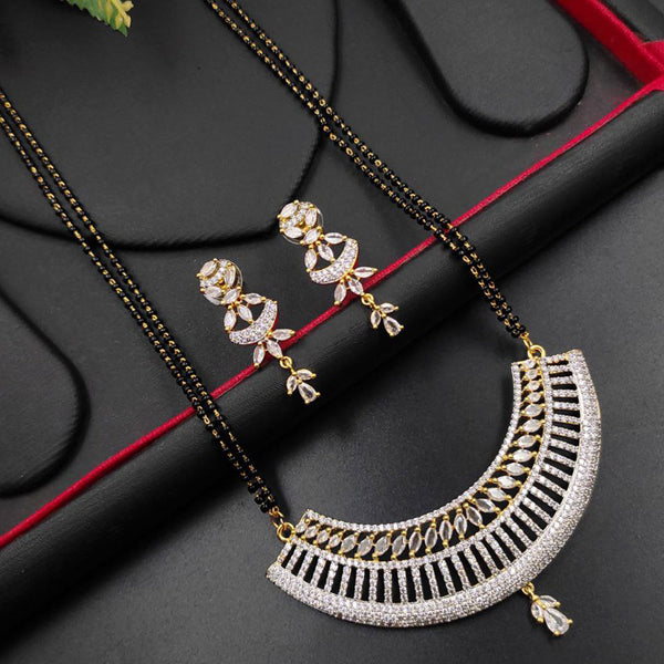 Aamrapali  Gold Plated  American Diamond Mangalsutra