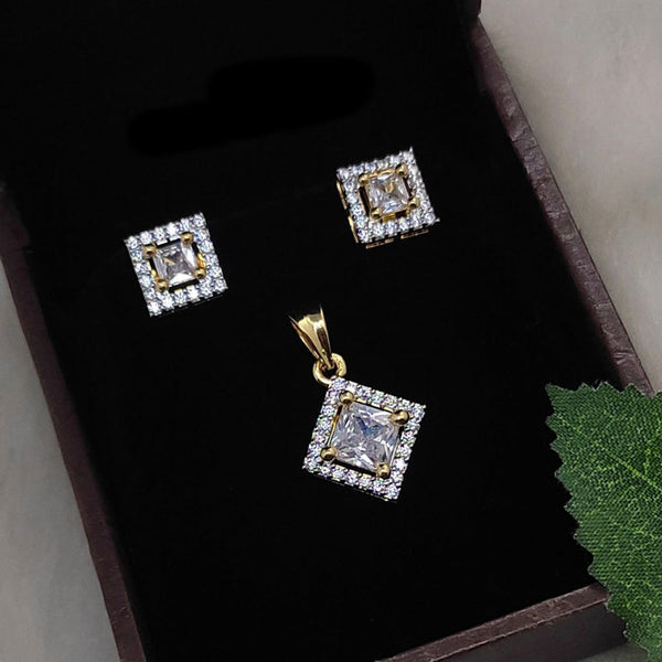 Aamrapali  Gold Plated  Austrian Stone Pendant Set