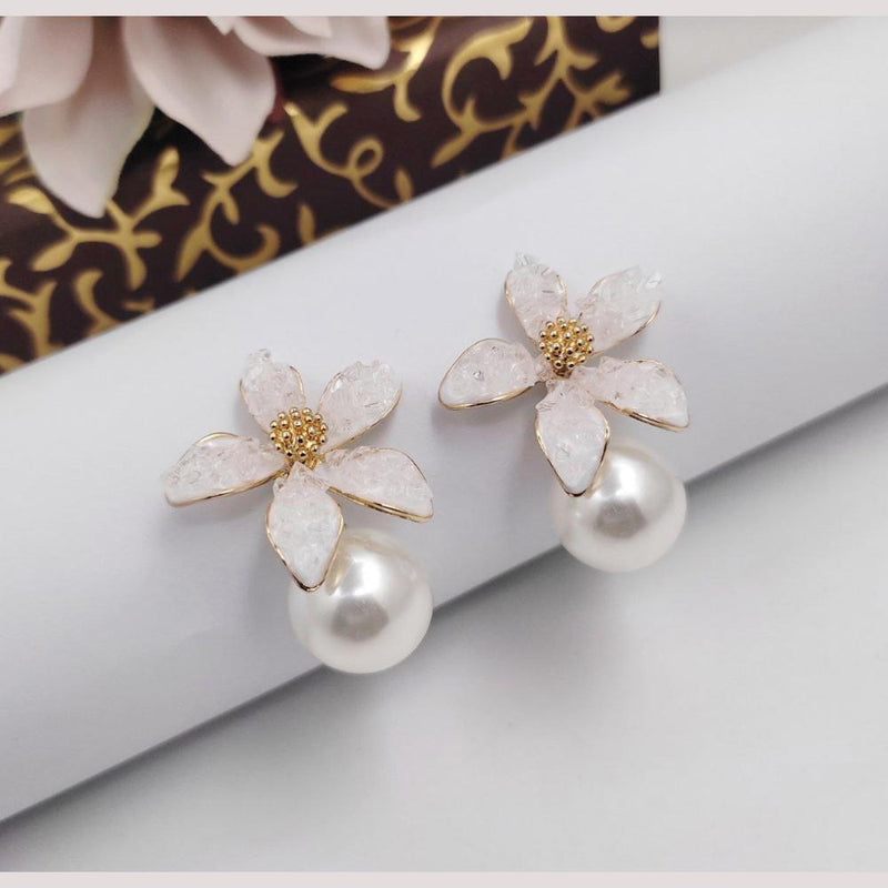 Aamrapali Gold Plated  Pearl Earrings